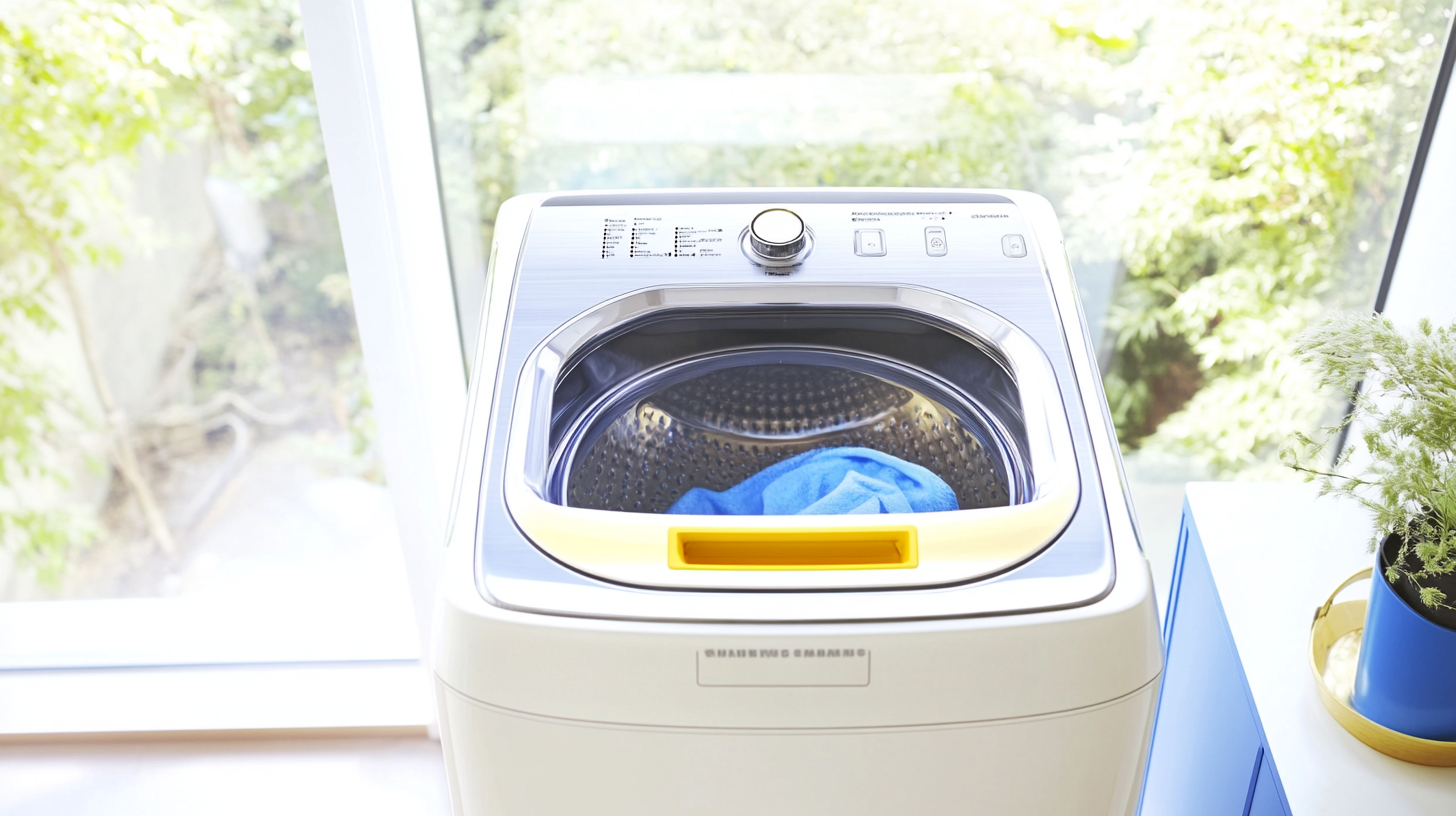 럭셔리하고 현대적인 가정 환경에 배치된 삼성 WF21D17CVVC 세탁기의 세련되고 미래지향적인 디자인을 나타내는 이미지입니다.