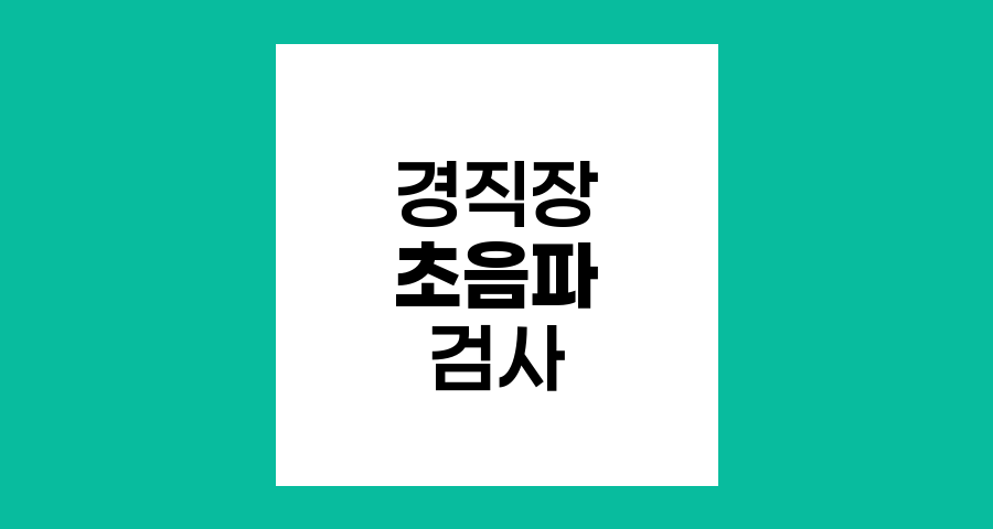 직장암 경직장 초음파 검사, 절차와 준비