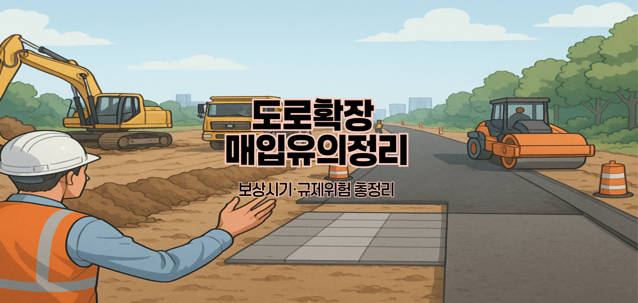 도로확장 매입유의정리｜보상시기·규제위험 총정리