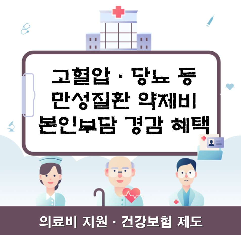 고혈압·당뇨 등 만성질환 약제비 본인부담 경감