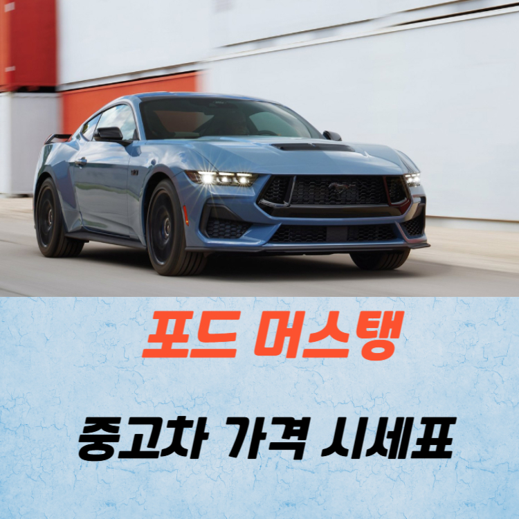 포드 머스탱 중고차 가격 시세표 유지비