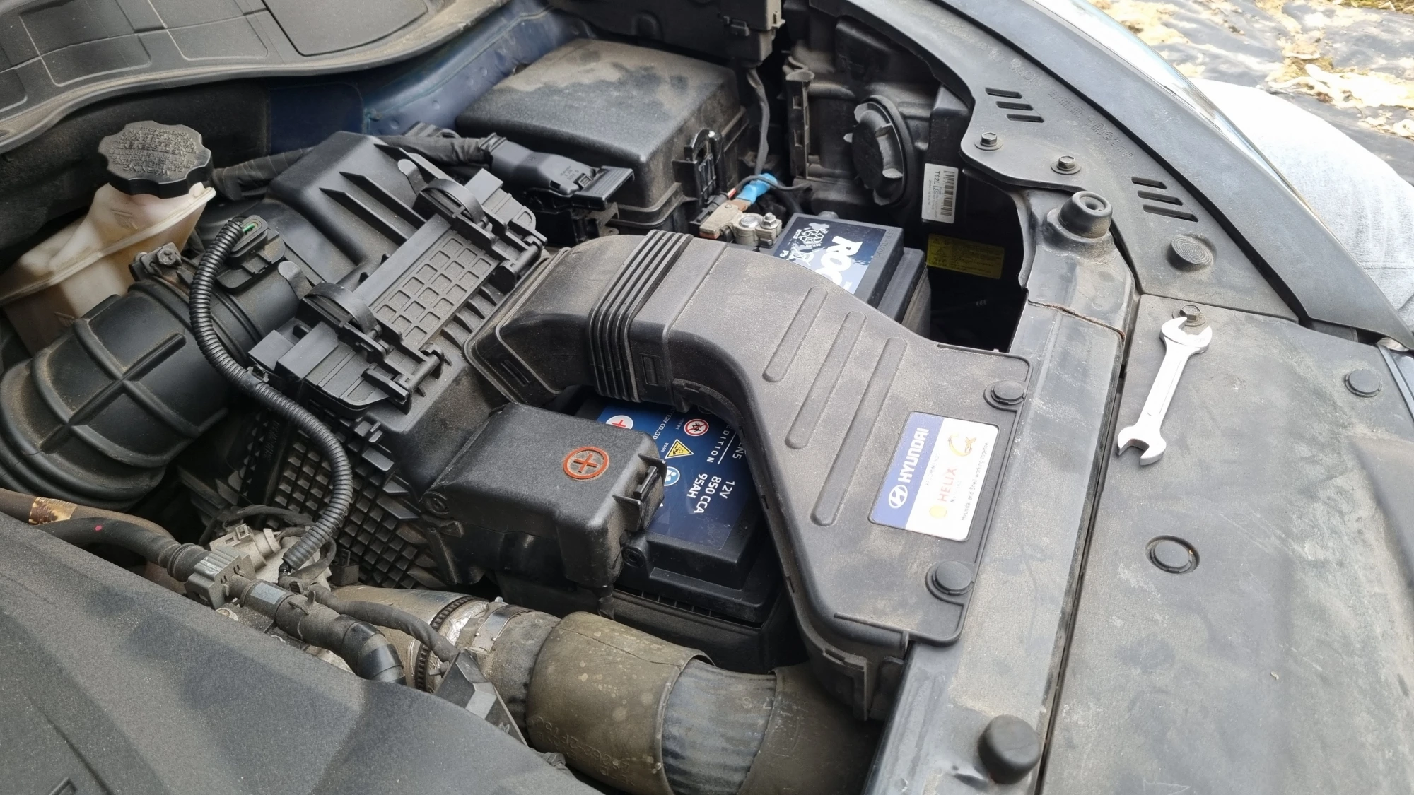 배터리 교환 설치 완료 모습