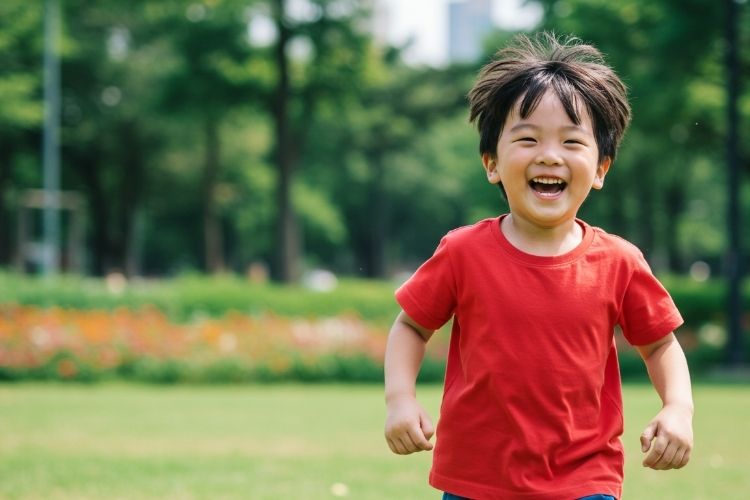 건강한 아이의 환한 모습