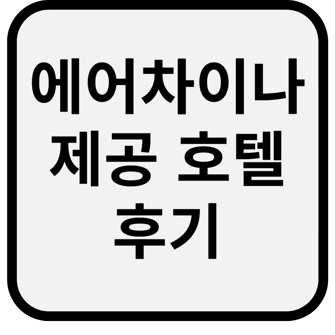 에어차이나 제공 무료 호텔 후기