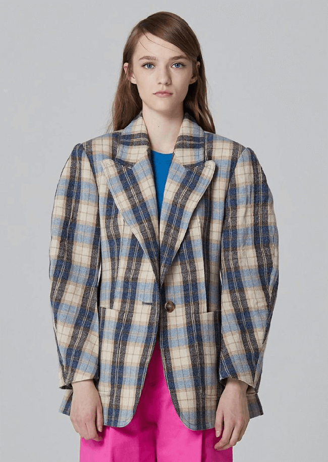 슈퍼띵스 체크자켓