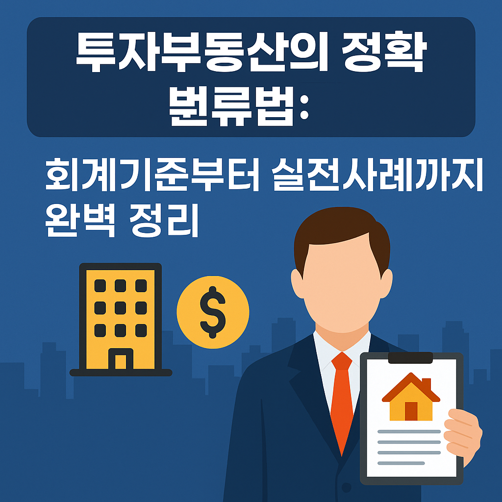 투자부동산과 일반 부동산의 차이, 회계와 실생활에서 어떻게 분류할까?