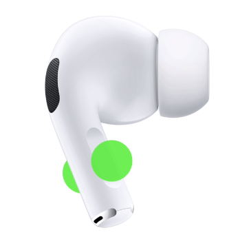 에어포드 옆모습