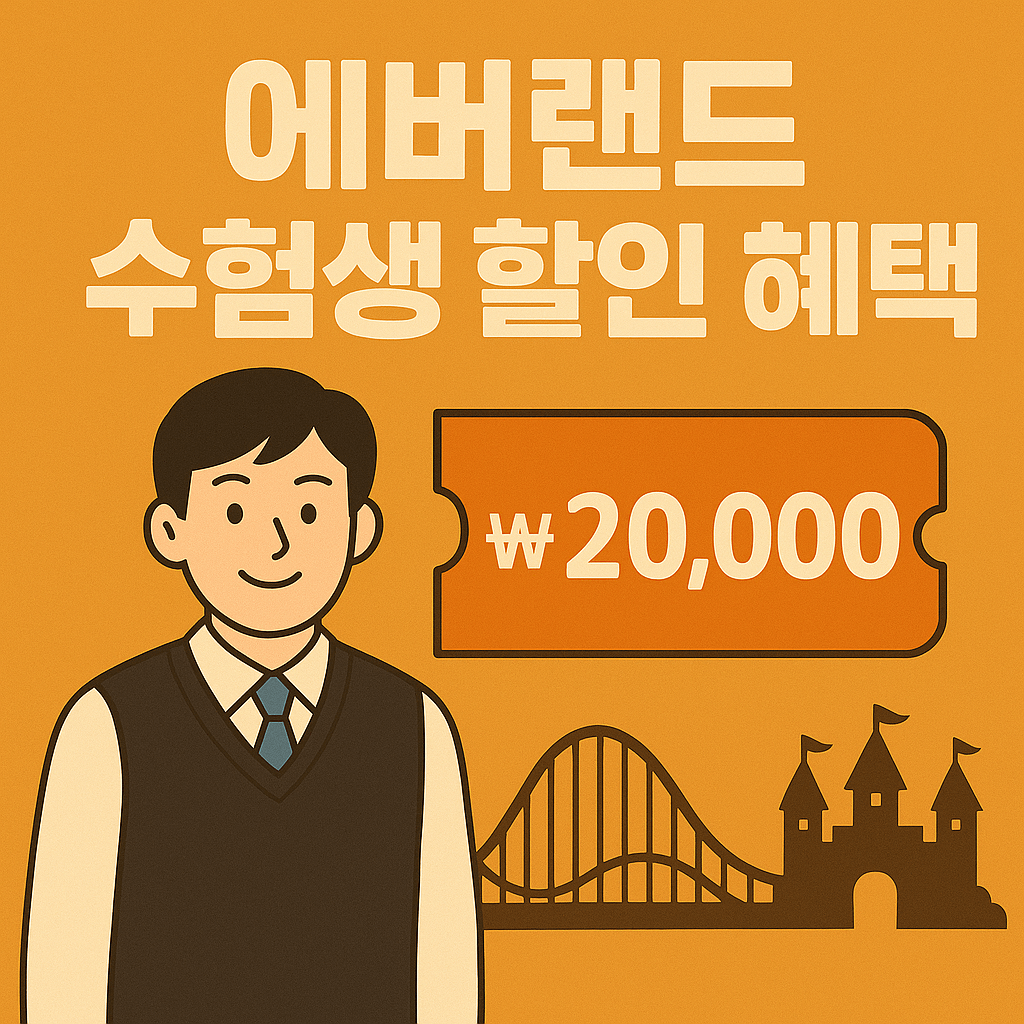 2025 에버랜드 수험생 할인 혜택 총정리