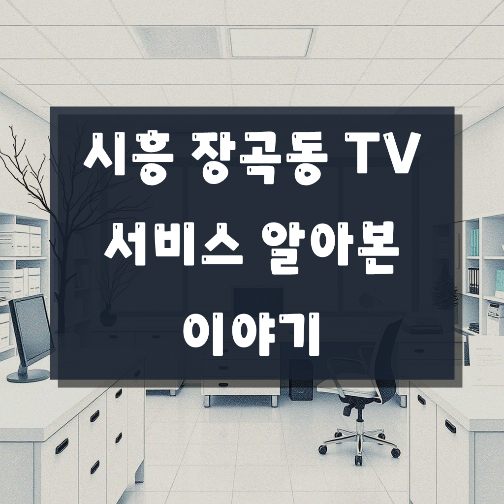 시흥 장곡동 KT 올레 TV 가입 후기