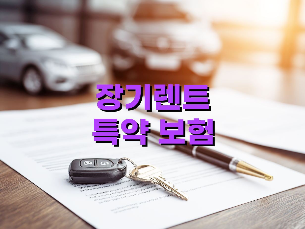 장기렌트 특약 보험 활용으로 부담 줄이기