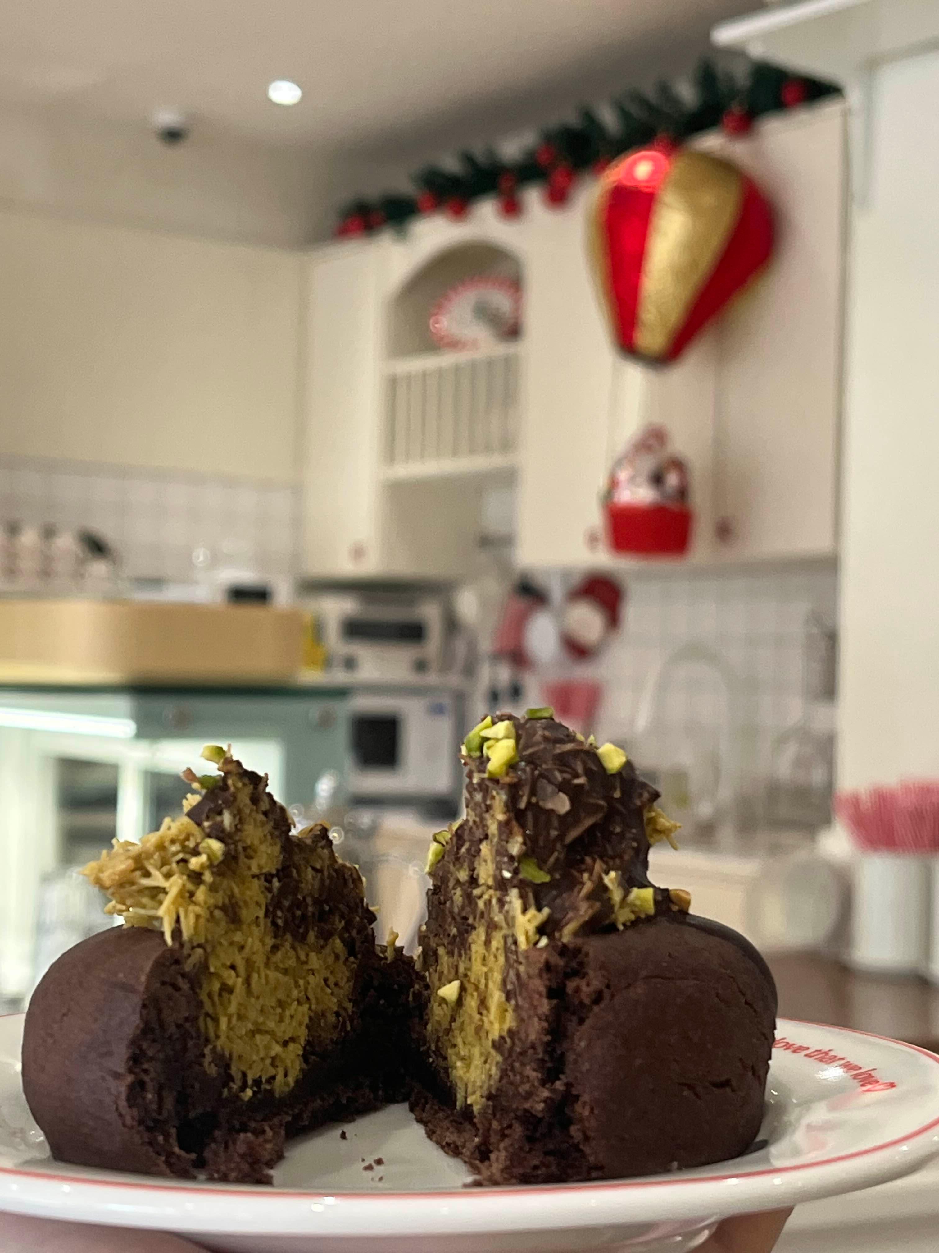 데인티하우스 두바이 초콜릿 쿠키 단면