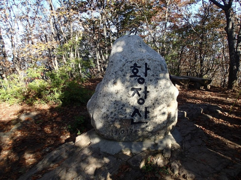 황장산 등산코스 지도