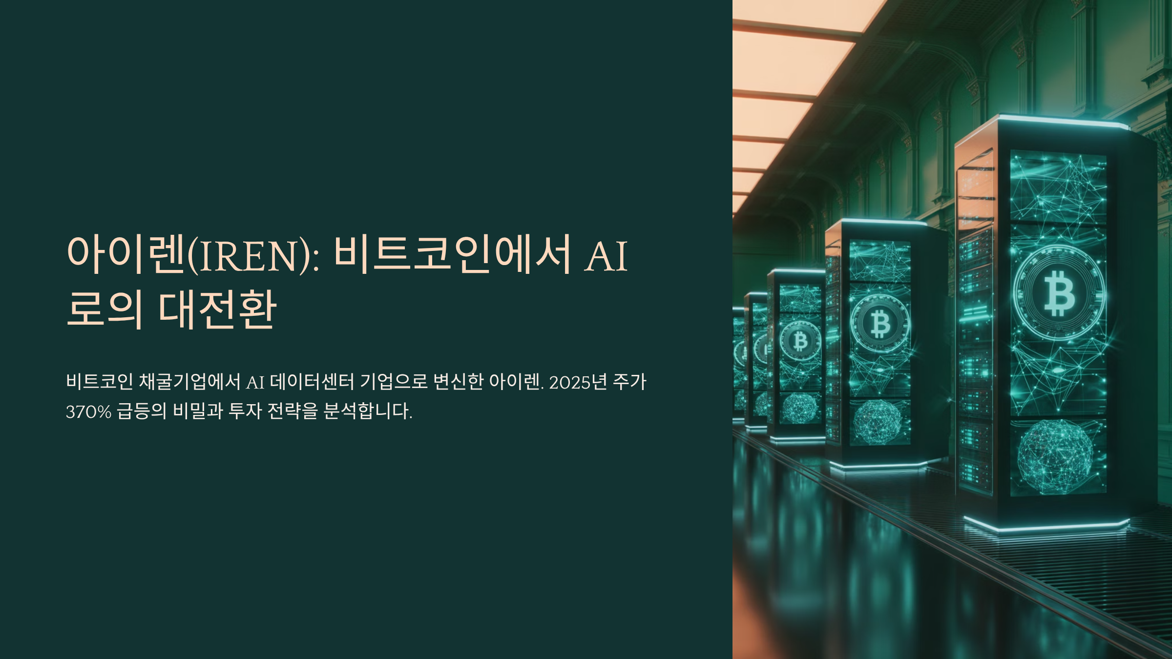 아이렌(IREN) 비트코인 AI로 대전환