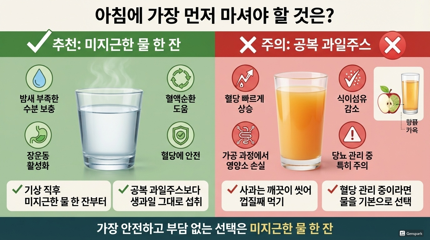 아침에 가장 먼저 마셔야 할 것은?