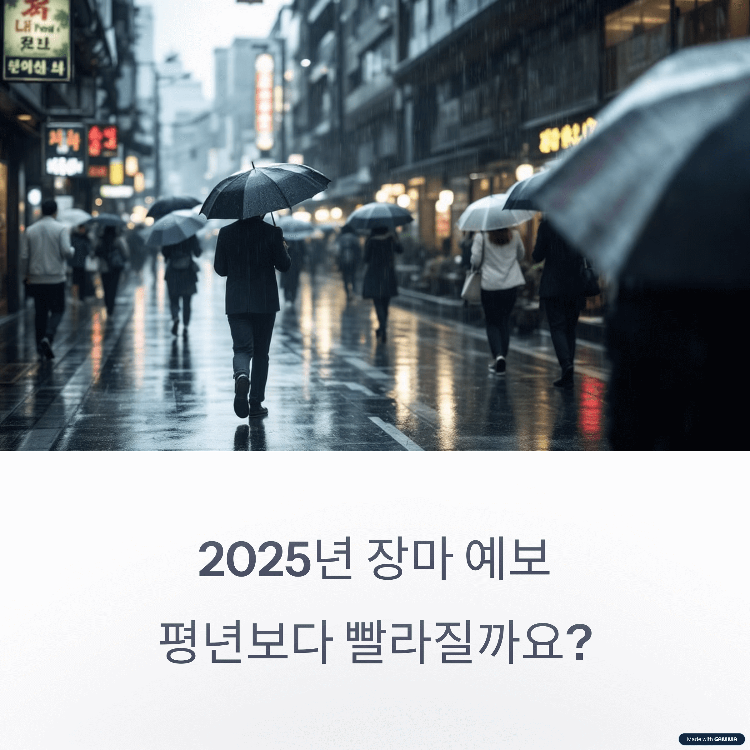 2025 장마 예상 기간 총정리: 올해는 언제부터 시작될까?