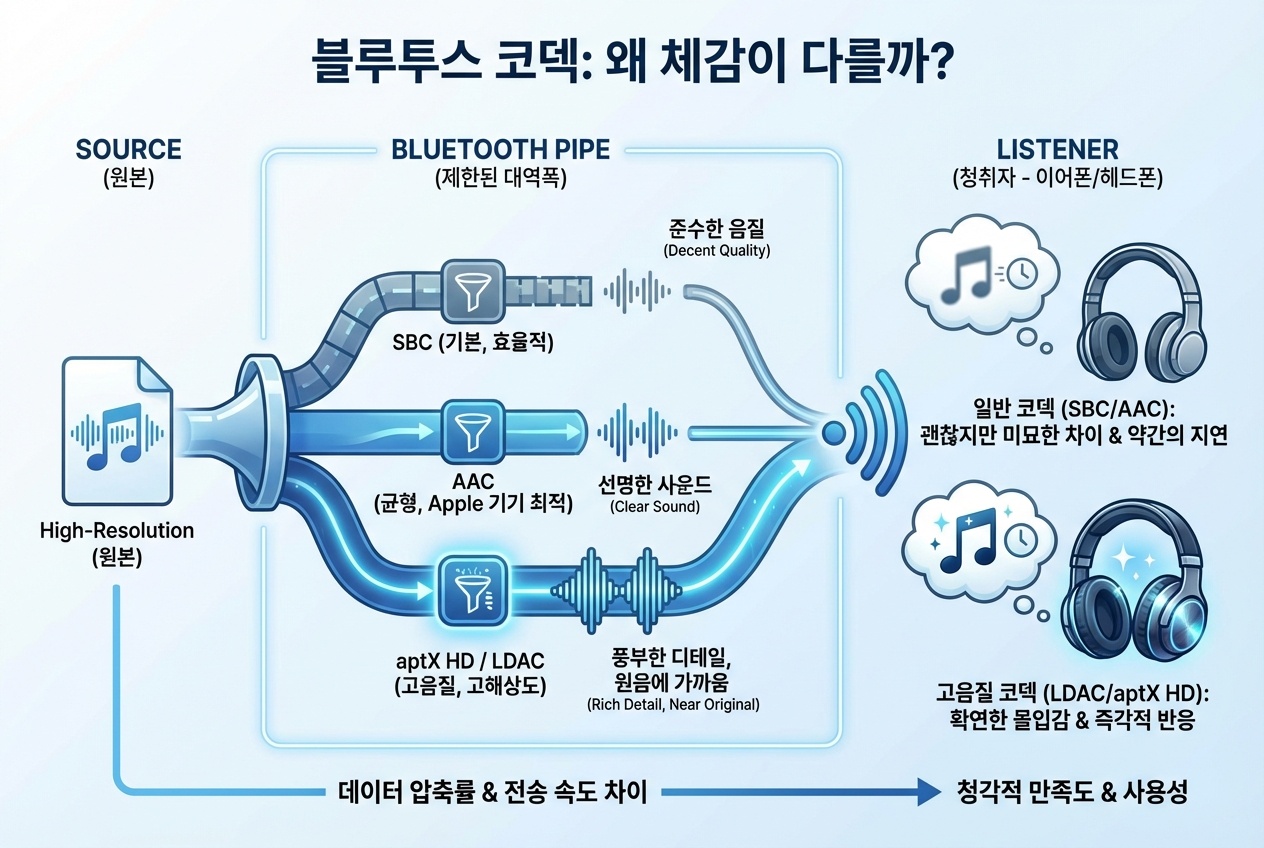 블루투스 코덱 차이 종류