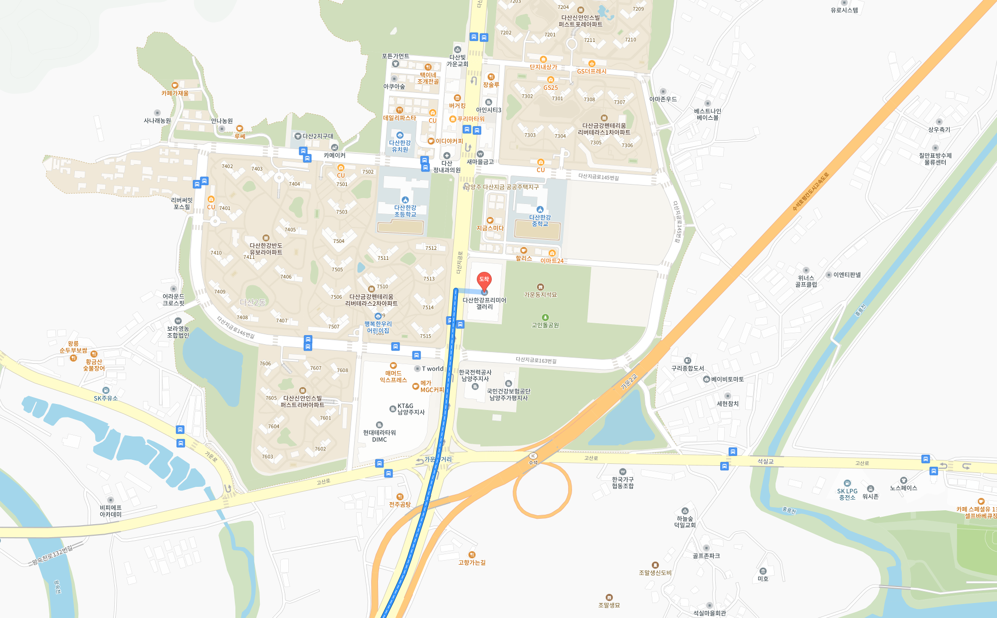 남양주 다산 지식산업센터 가는길