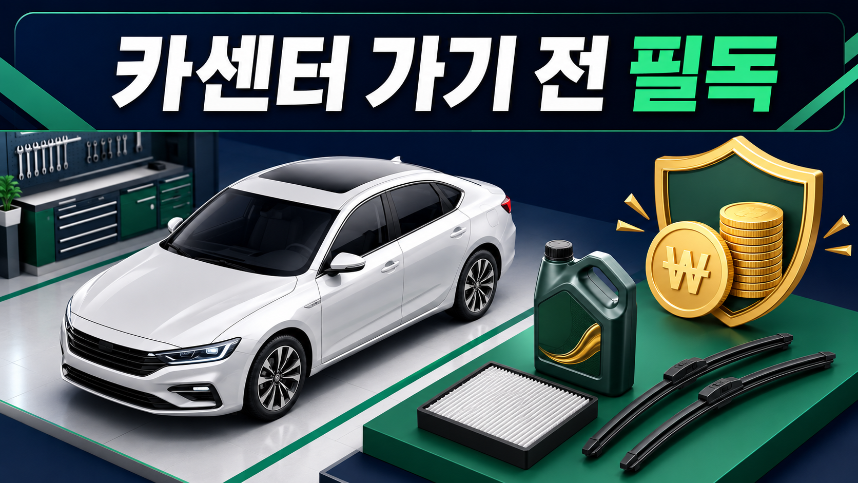 "카센터 가기 전 필독" 모르면 50만 원 날리는 자동차 소모품 교체 주기표