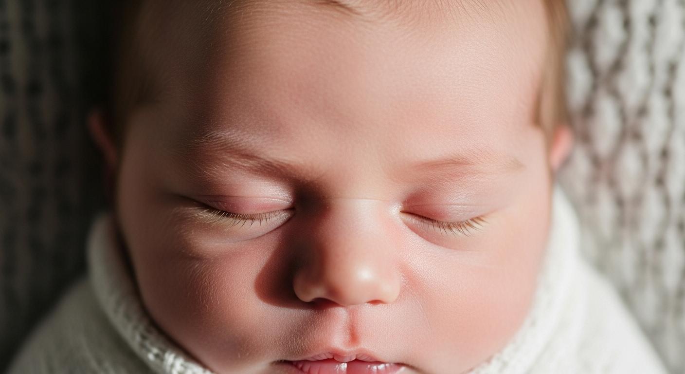 신생아 쌍커풀 선