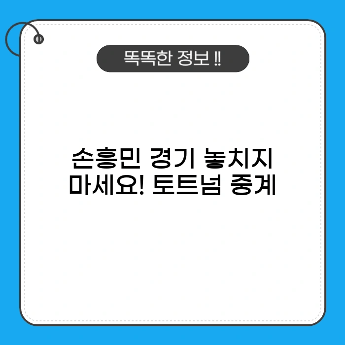 손흥민 경기
