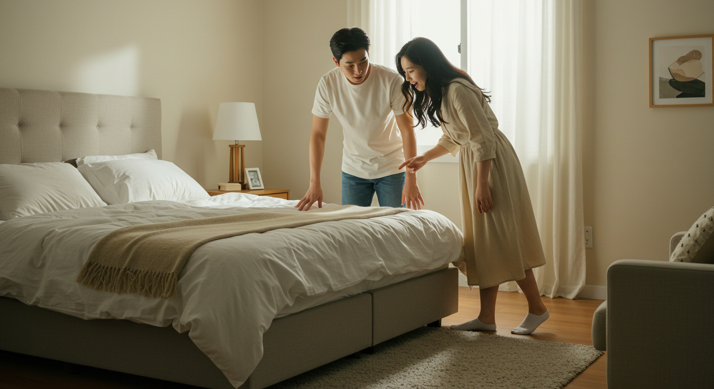 동서가구 퀸침대 프레임