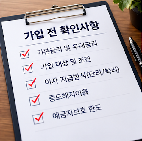  신협 금리정기예금 복리이자 가입 전 확인사항