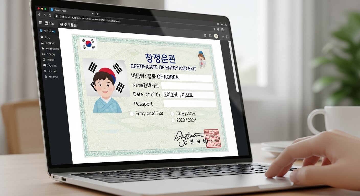 출입국사실증명서 인터넷 발급