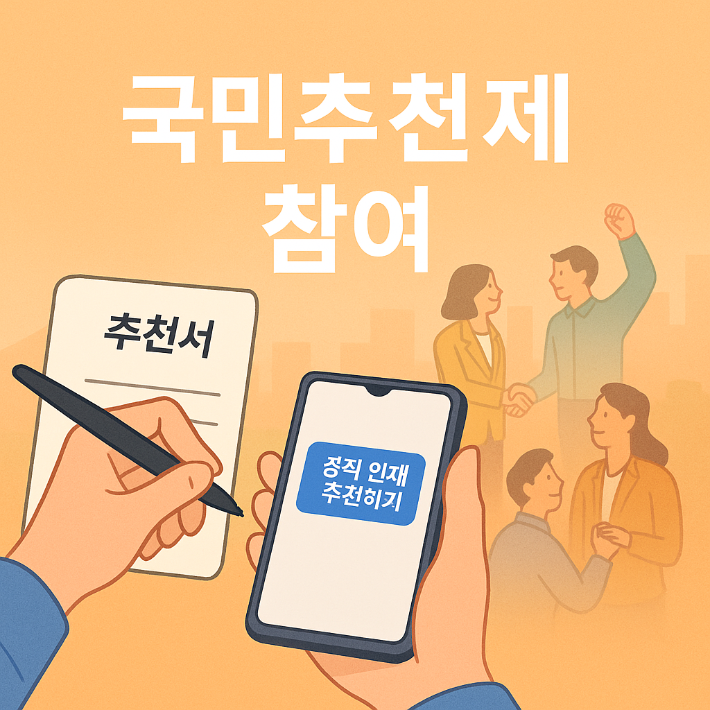 인사혁신처 국민추천제 신청방법