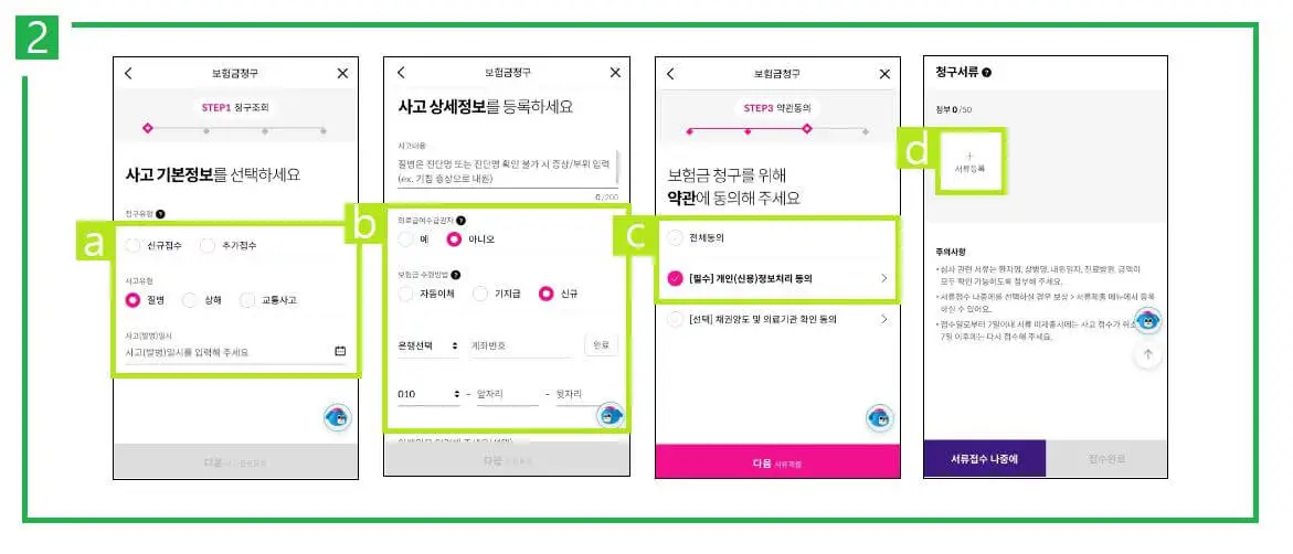 실비보험 청구절차에 대한 설명