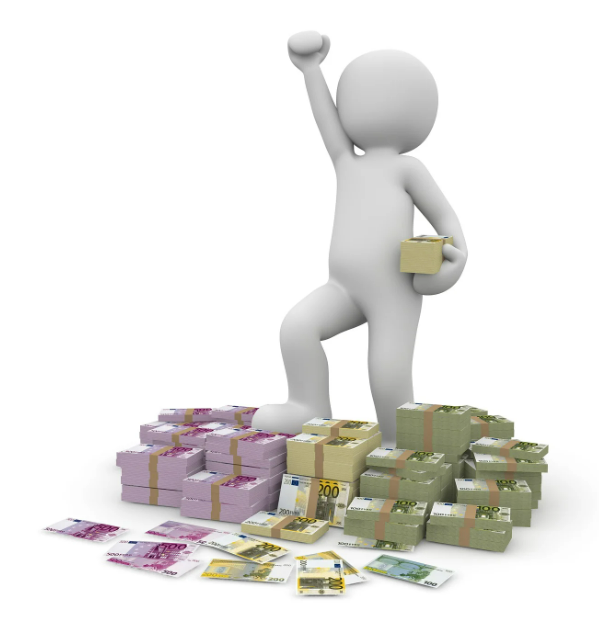 돈을 들고있는 사람 이미지