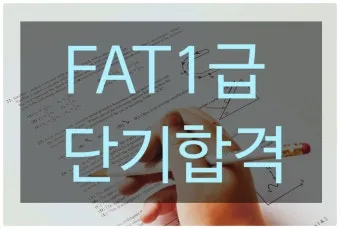 FAT 1급 공부전략 기출분석 추천강의 실무연계_22