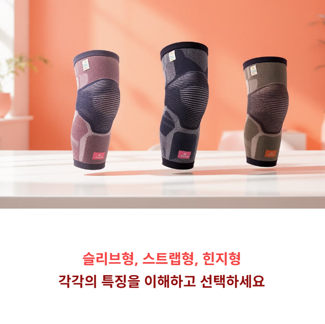 무릎보호대 종류별 장단점 완벽 비교 (슬리브, 스트랩, 힌지)