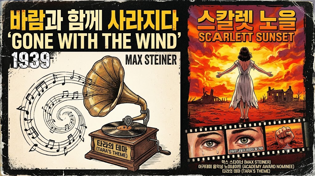 바람과 함께 사라지다 1939 타라의 테마 맥스 스타이너 스칼렛 노을