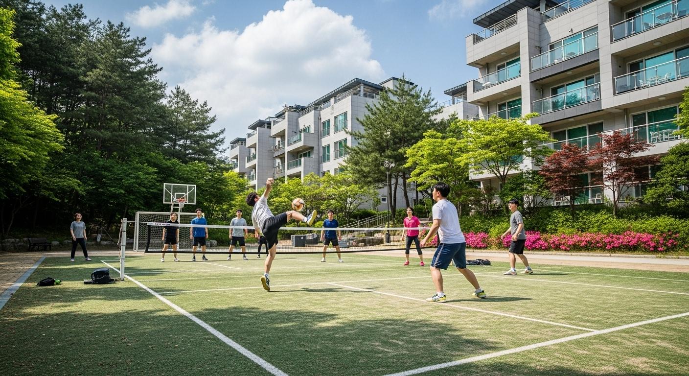 서울 펜션 족구장