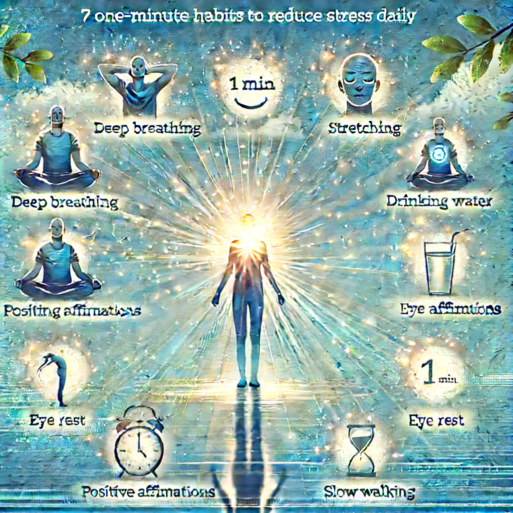 하루 1분 투자로 스트레스를 줄이는 습관 7가지