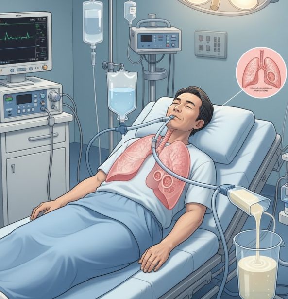 폐포단백질증 폐세척 관련 사진