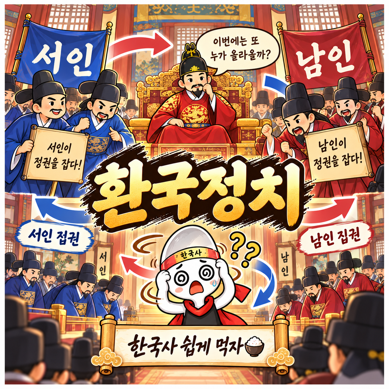 환국정치를 표현한 대표 썸네일