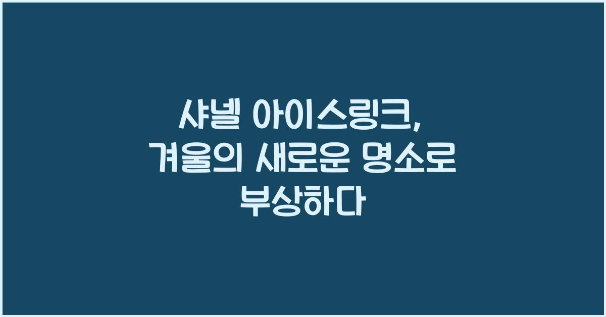 샤넬 아이스링크