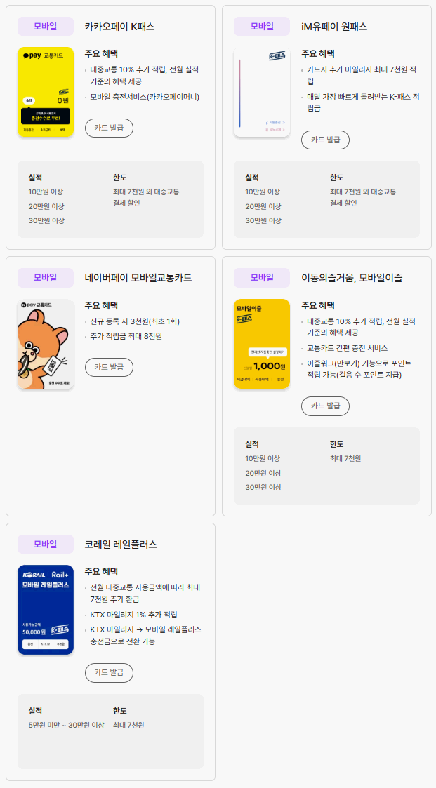 모바일 교통카드