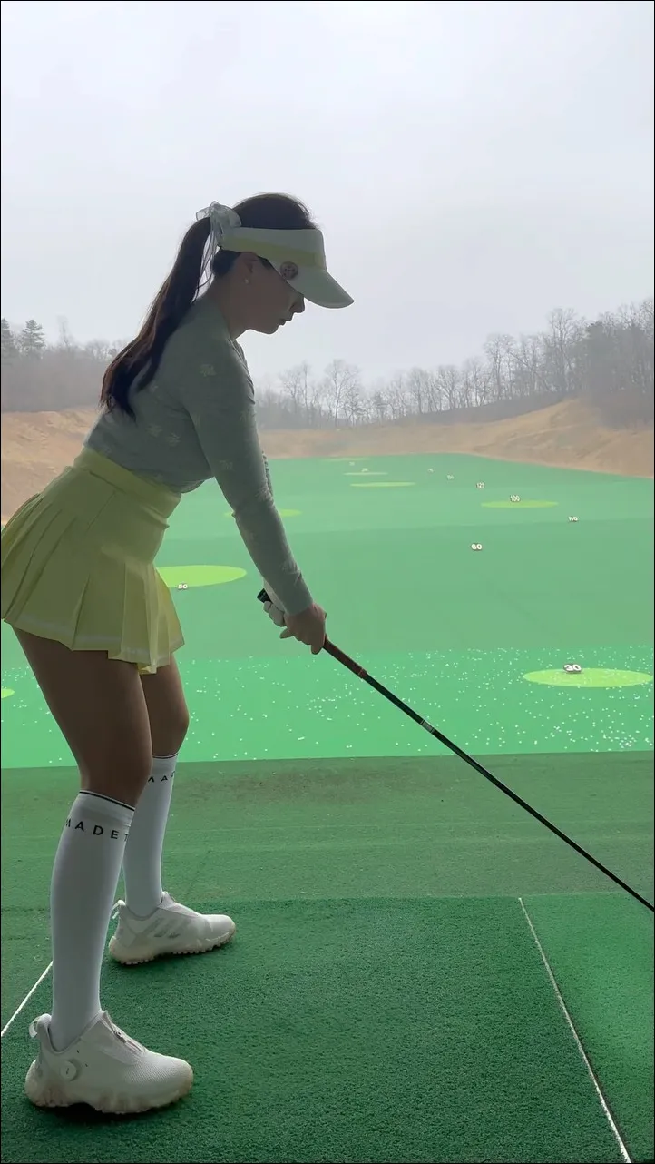 김은선프로 노란 스커트