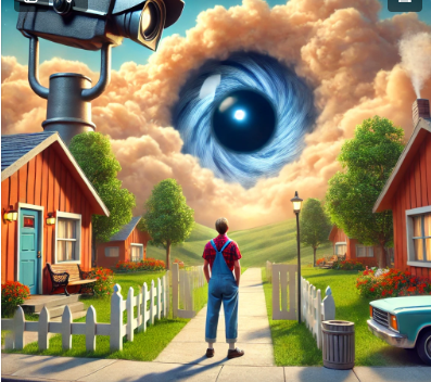 영화 트루먼쇼 관련 ai이미지 첨부