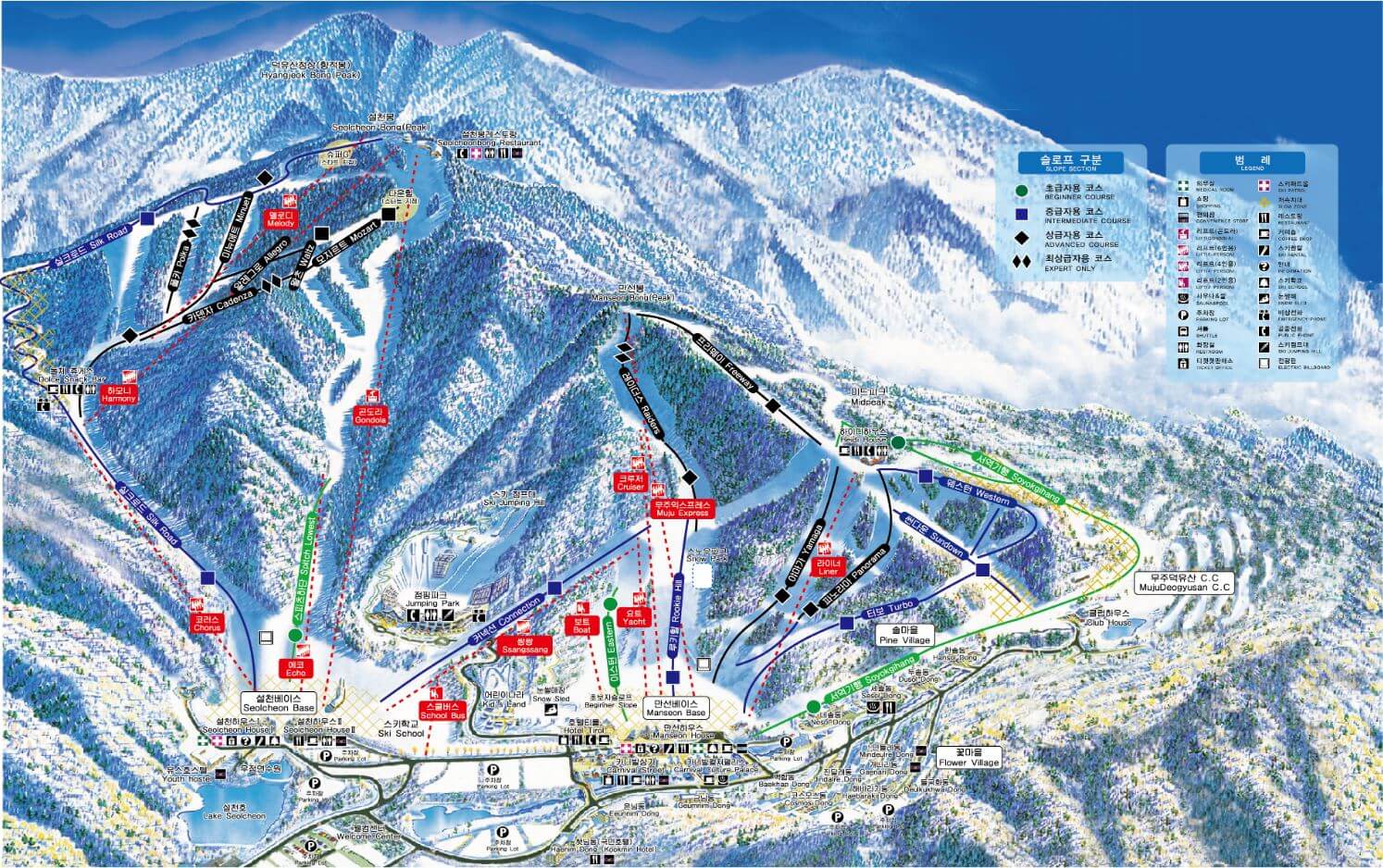 무주스키장 슬로프