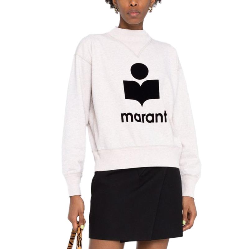 이자벨마랑 모비 벨벳로고 기모 맨투맨 SW0033 00M017E 23EC