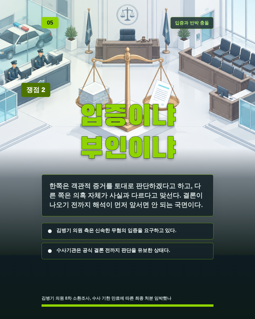 입증이냐 부인이냐