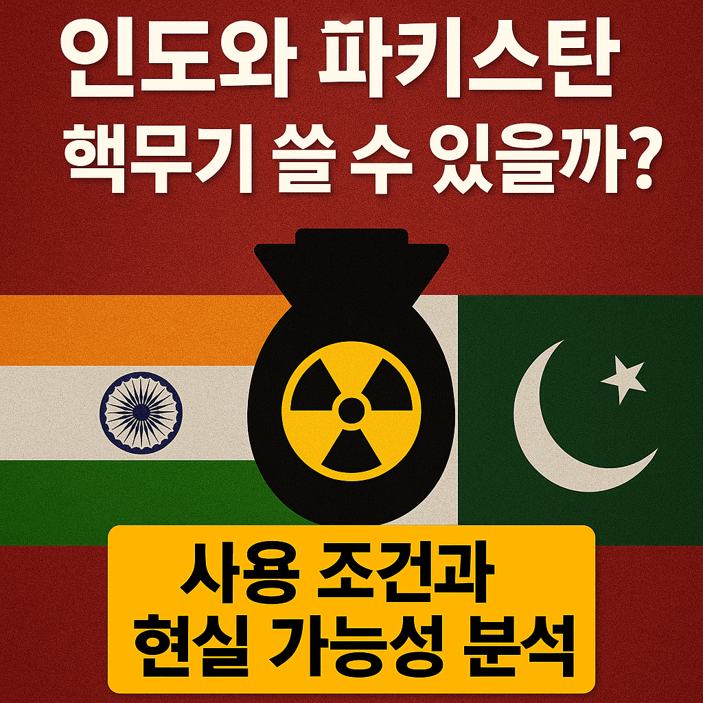 인도와 파키스탄, 핵무기 쓸 수 있을까? 사용 조건과 현실 가능성 분석