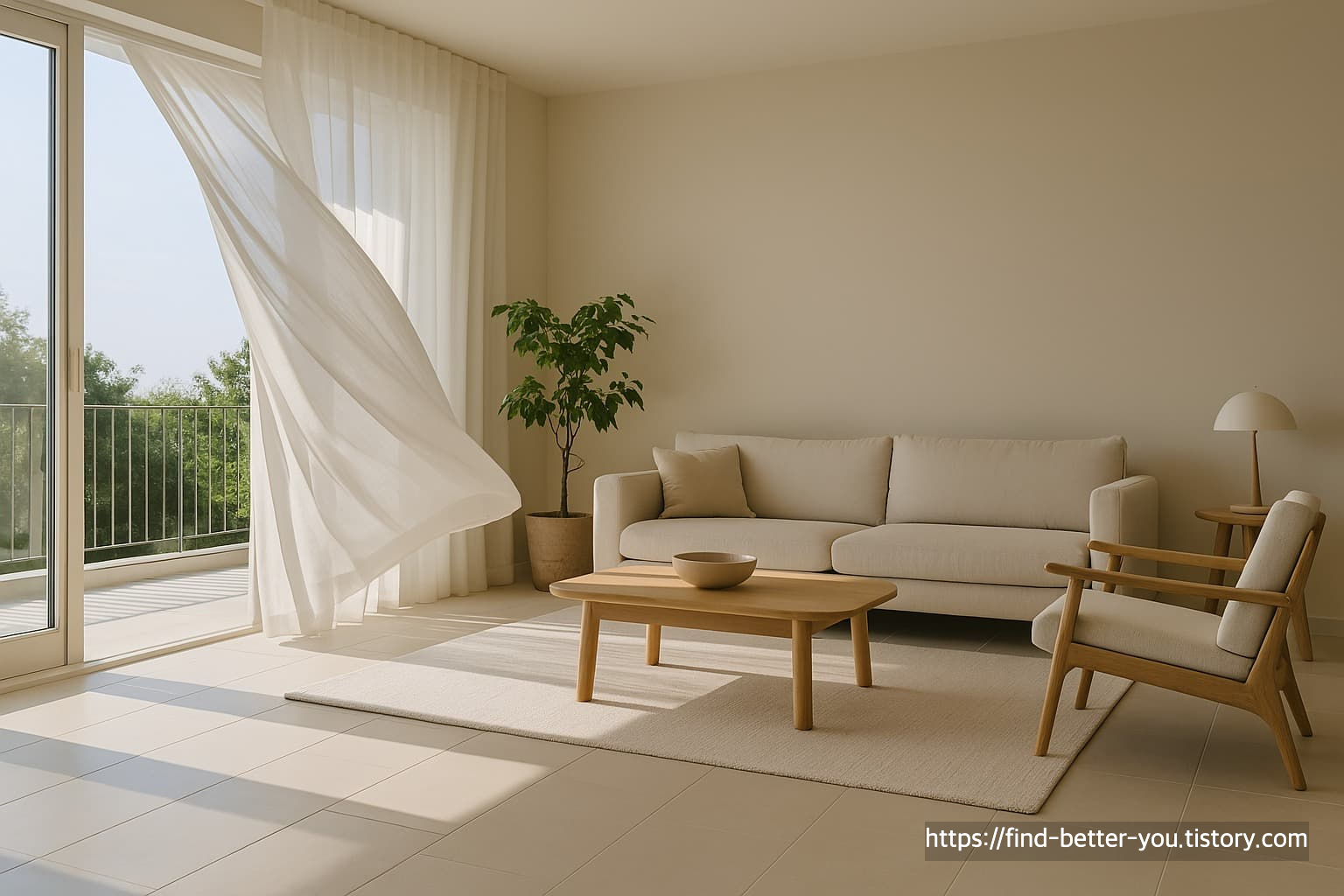 창문 활용으로 행복 찾기: 빛과 바람의 심리적 효과