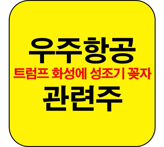 우주항공-관련주-화성-성조기
