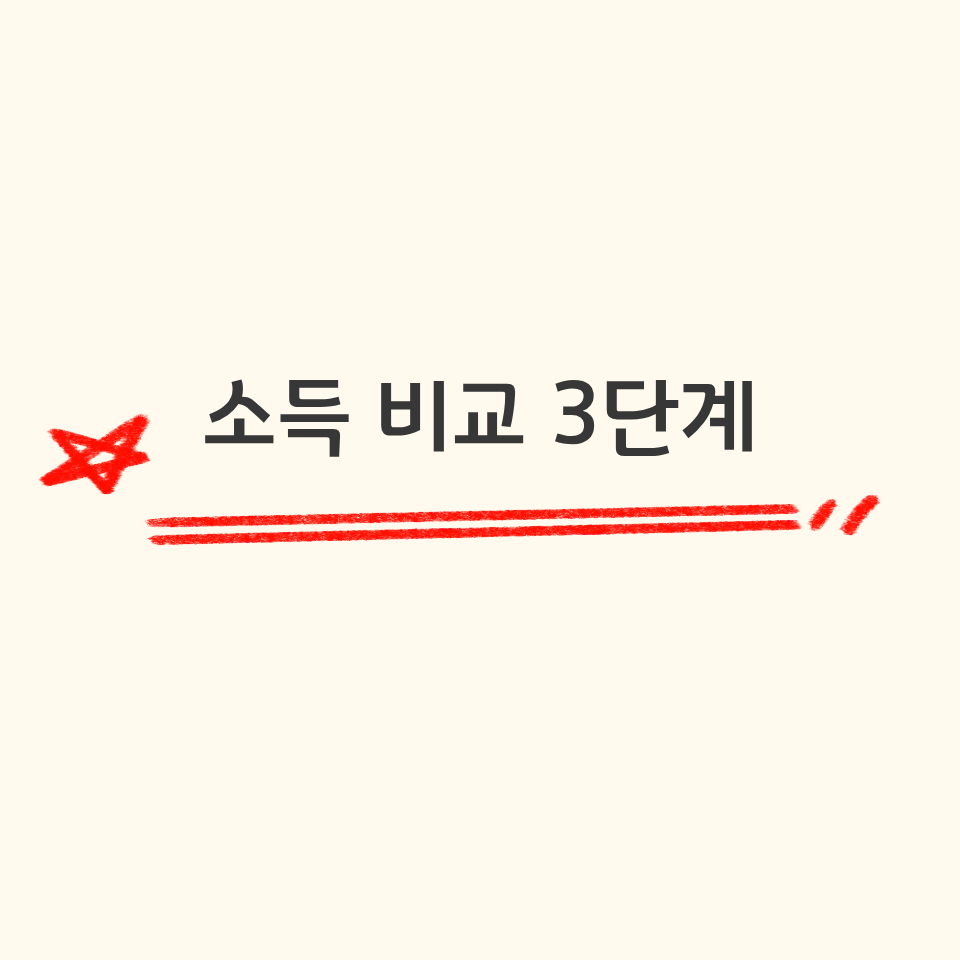 소득 비교 3단계