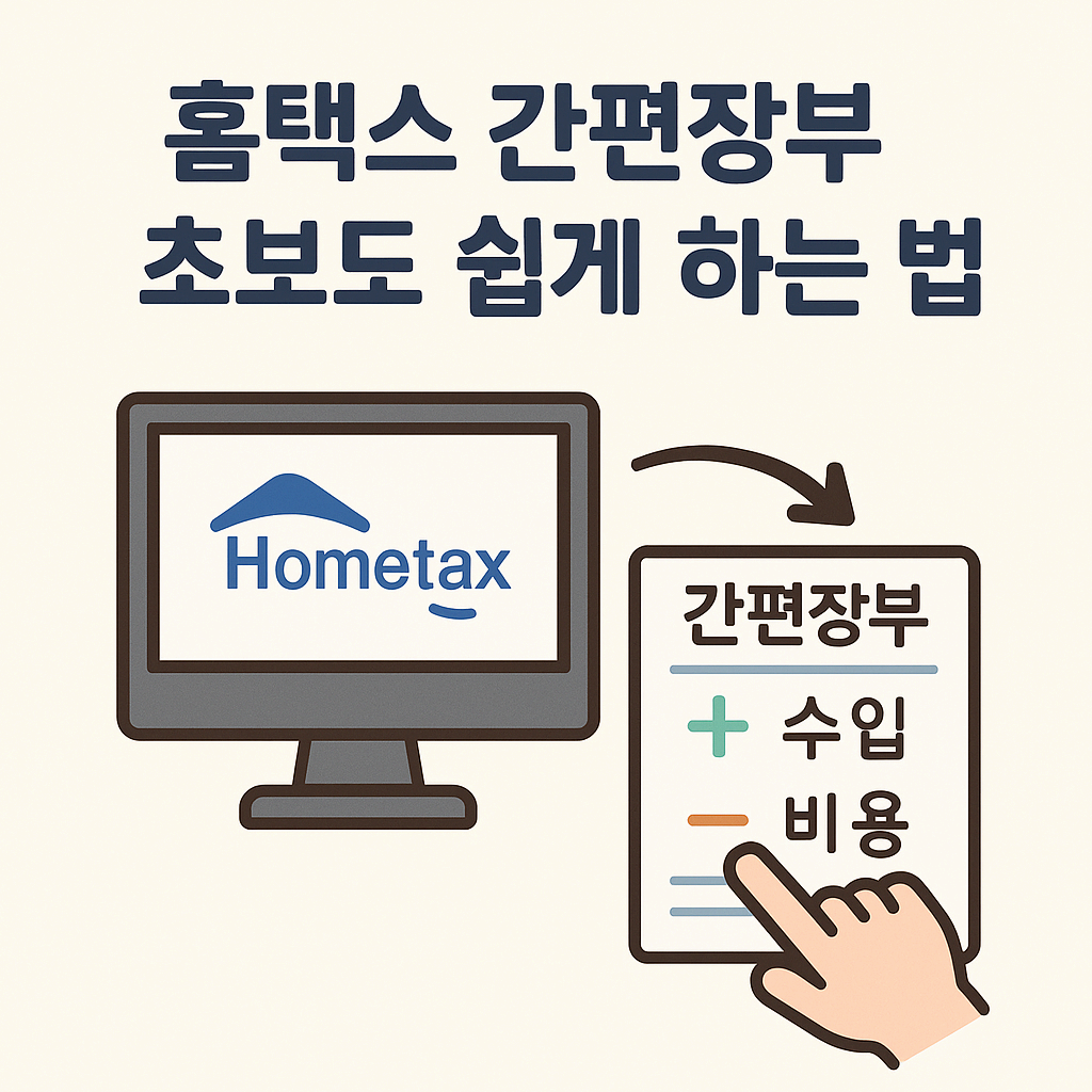 홈택스 간편장부, 초보도 쉽게 하는 법