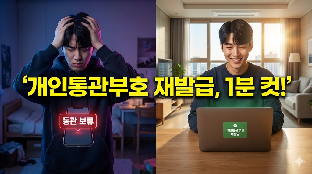 개인통관고유부호 재발급 1분 컷